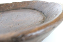 Load image into Gallery viewer, Hand Carved  Indian natural wood display bowl
