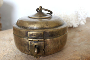 Indian brass chapati box II