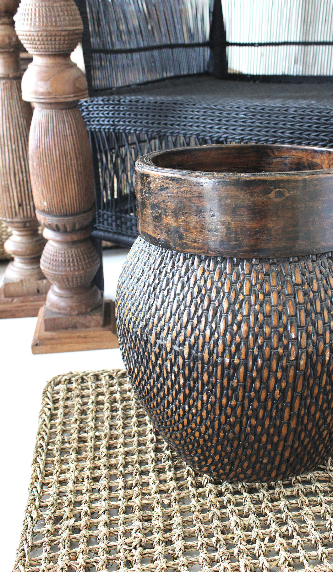Balinese bamboo pot