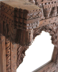 Indian carved mirror