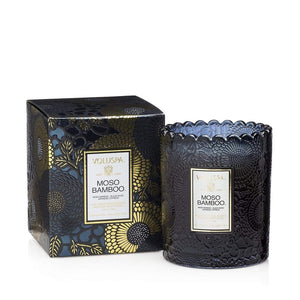 Voluspa Moso Bamboo Scalloped 50hr Candle